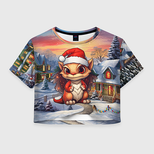 Женский топ Новый год 2024 символ года дракон / 3D-принт – фото 1