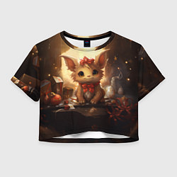 Женский топ Дракоша в огоньках 2024