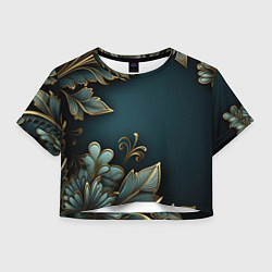 Женский топ Объемные узоры и листья