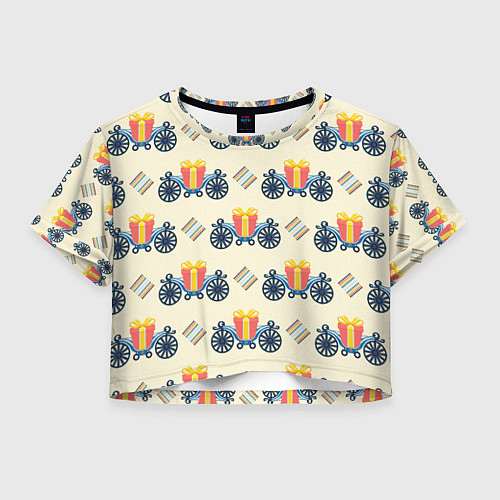 Женский топ Подарок на карете и ромб / 3D-принт – фото 1