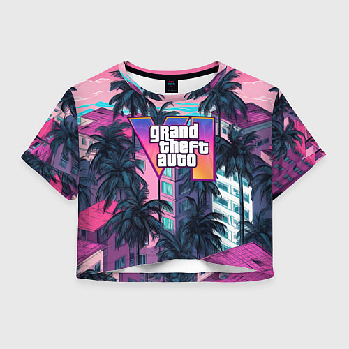 Женский топ GTA 6 Vice logo / 3D-принт – фото 1