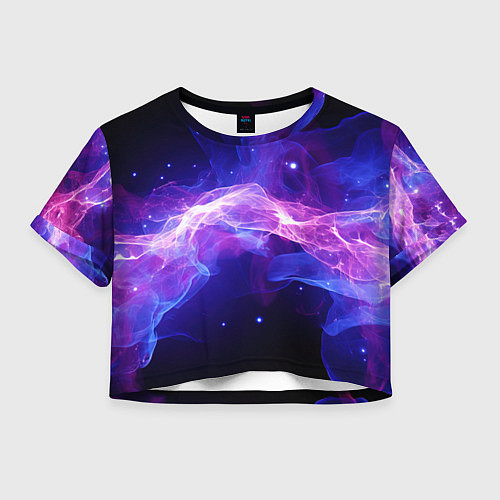Женский топ Фиолетовый туман в движении / 3D-принт – фото 1