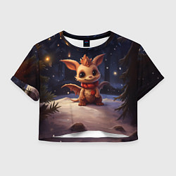 Женский топ Дракон кристаллический владыка