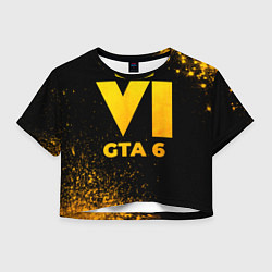 Женский топ GTA 6 - gold gradient