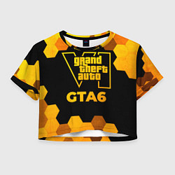 Женский топ GTA6 - gold gradient