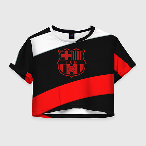 Женский топ Barcelona stripes sport / 3D-принт – фото 1