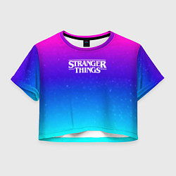 Женский топ Stranger Things gradient colors