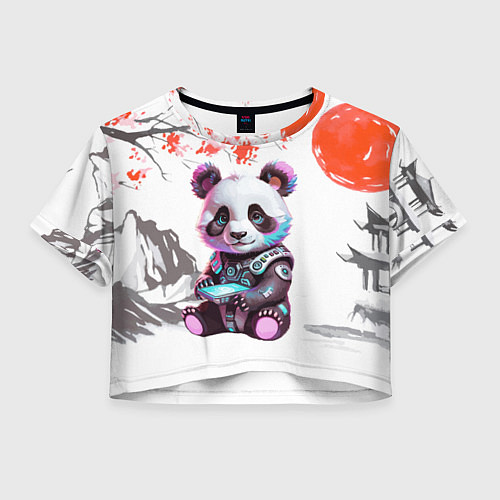 Женский топ Funny panda - China / 3D-принт – фото 1