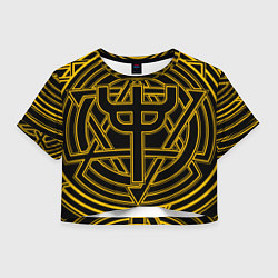 Футболка 3D укороченная женская Invincible Shield icon - Judas Priest, цвет: 3D-принт