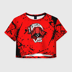 Женский топ Counter strike смерть логотип команды стикер