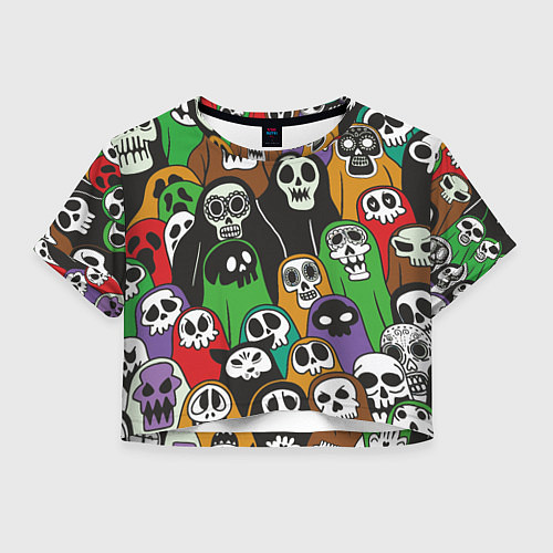 Женский топ Скелеты на хэллоуин / 3D-принт – фото 1