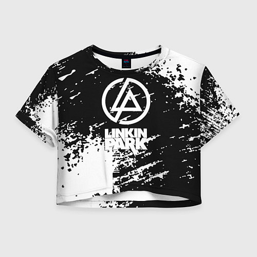 Женский топ Linkin park logo краски текстура / 3D-принт – фото 1
