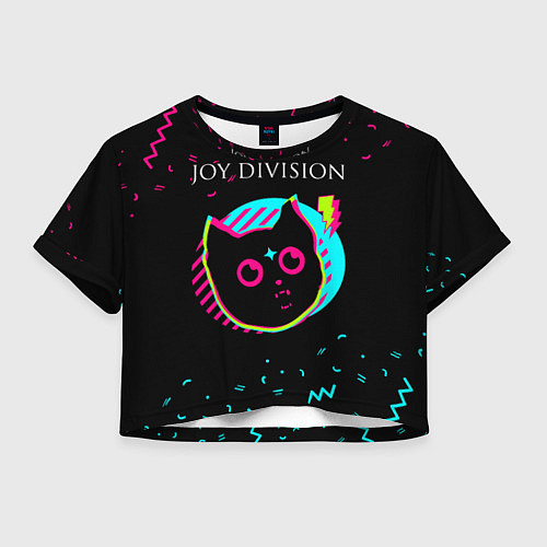 Женский топ Joy Division - rock star cat / 3D-принт – фото 1