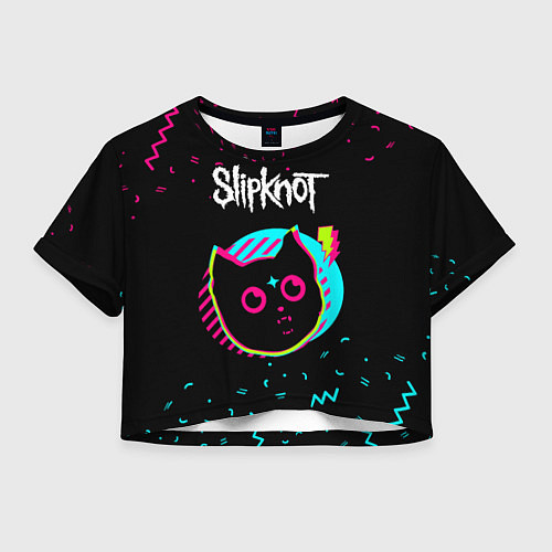 Женский топ Slipknot - rock star cat / 3D-принт – фото 1