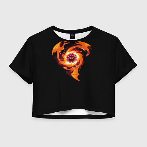 Женский топ Кружащие драконы - d20 / 3D-принт – фото 1