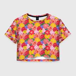 Женский топ Летний цветочный фон
