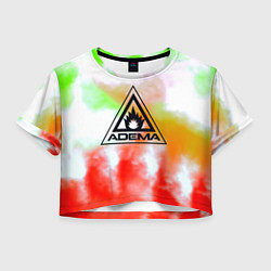 Женский топ Adema рок бенд текстура