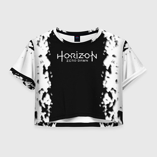 Женский топ Horizon zero dawn краски белые / 3D-принт – фото 1