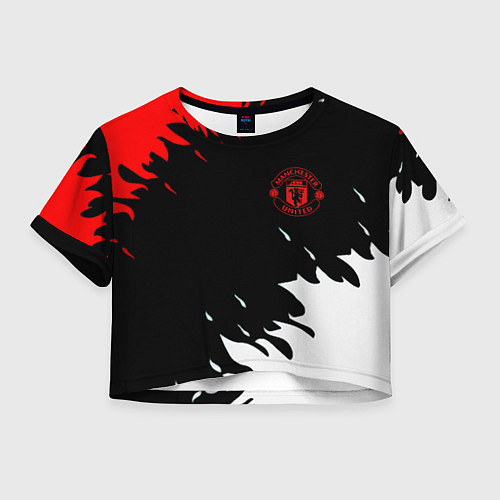 Женский топ Manchester United flame fc / 3D-принт – фото 1