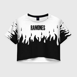 Женский топ Ramones fire black rock