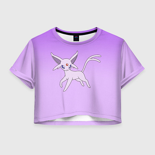 Женский топ Espeon Pokemon - розовая кошка покемон / 3D-принт – фото 1