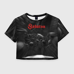 Женский топ Sabaton rock steel band