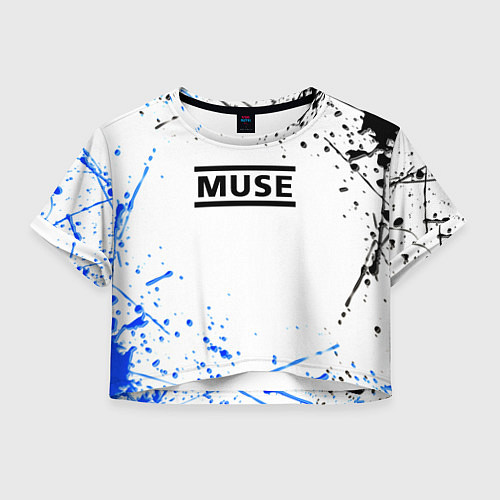 Женский топ MUSE рок стиль краски / 3D-принт – фото 1