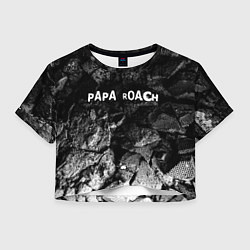 Женский топ Papa Roach black graphite