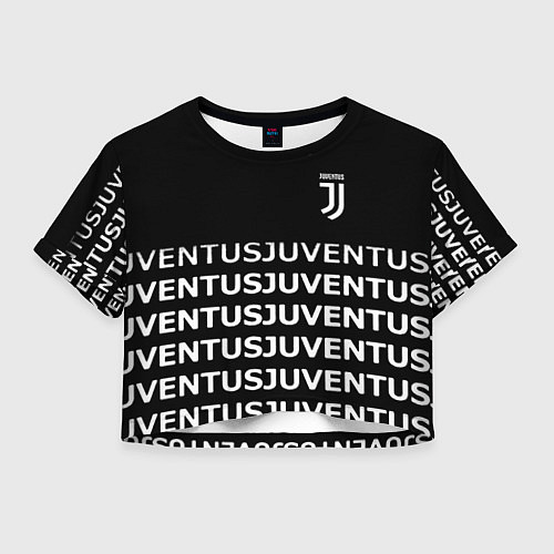 Женский топ Juventus pattern fc club steel / 3D-принт – фото 1