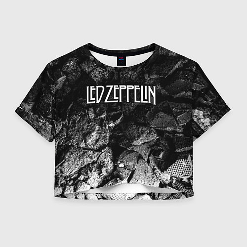 Женский топ Led Zeppelin black graphite / 3D-принт – фото 1