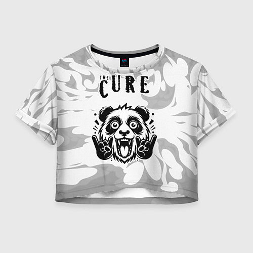 Женский топ The Cure рок панда на светлом фоне / 3D-принт – фото 1