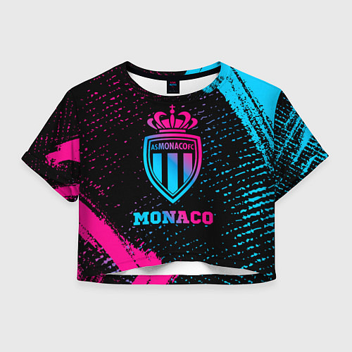 Женский топ Monaco - neon gradient / 3D-принт – фото 1