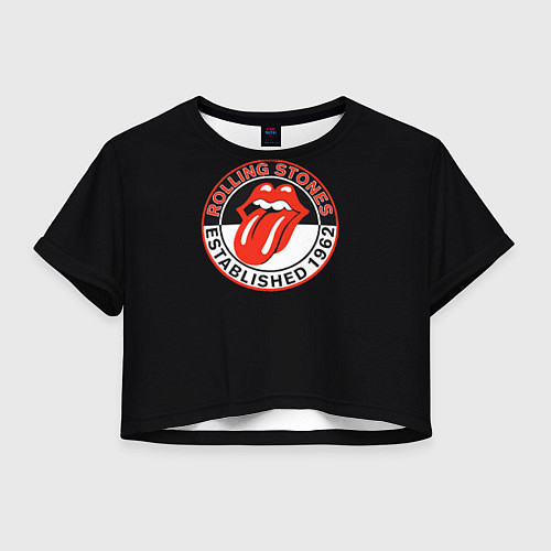 Женский топ Rolling Stones Established 1962 group / 3D-принт – фото 1