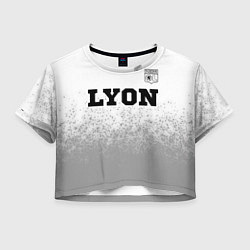 Женский топ Lyon sport на светлом фоне посередине