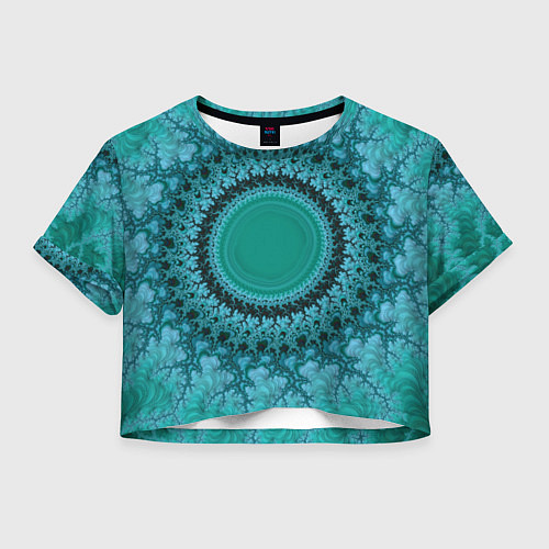 Женский топ Круговой фрактал / 3D-принт – фото 1