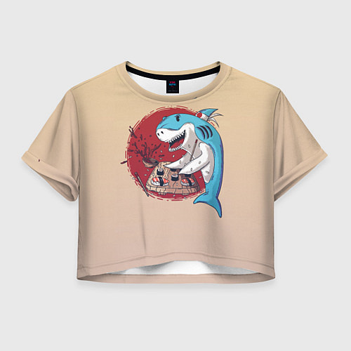 Женский топ Sushi shark / 3D-принт – фото 1