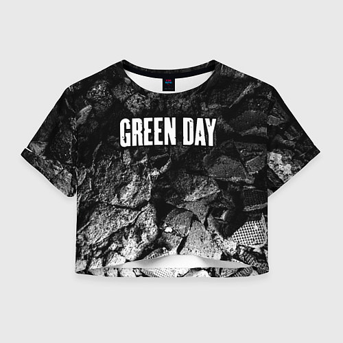 Женский топ Green Day black graphite / 3D-принт – фото 1