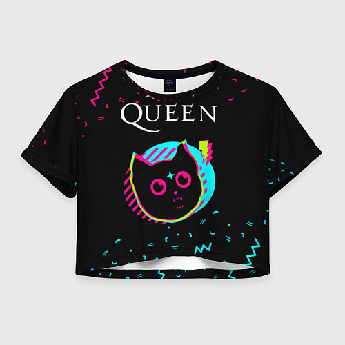 Женский топ Queen - rock star cat / 3D-принт – фото 1