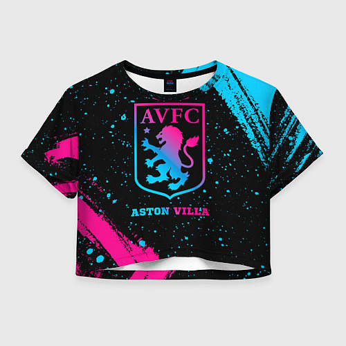 Женский топ Aston Villa - neon gradient / 3D-принт – фото 1