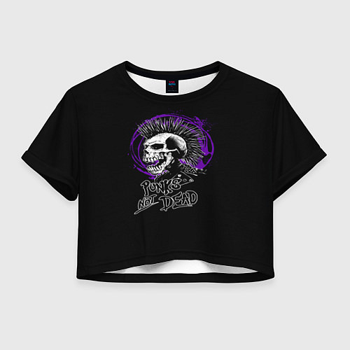 Женский топ Punk skull rock / 3D-принт – фото 1