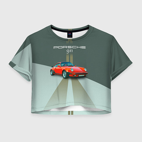 Женский топ Porsche спортивный немецкий автомобиль / 3D-принт – фото 1