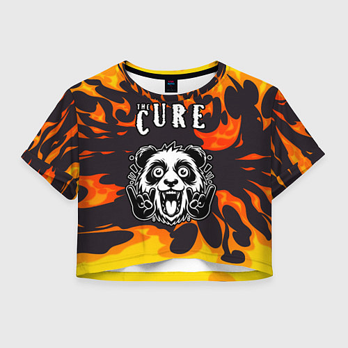 Женский топ The Cure рок панда и огонь / 3D-принт – фото 1