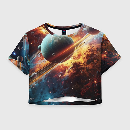 Женский топ Большая планета / 3D-принт – фото 1