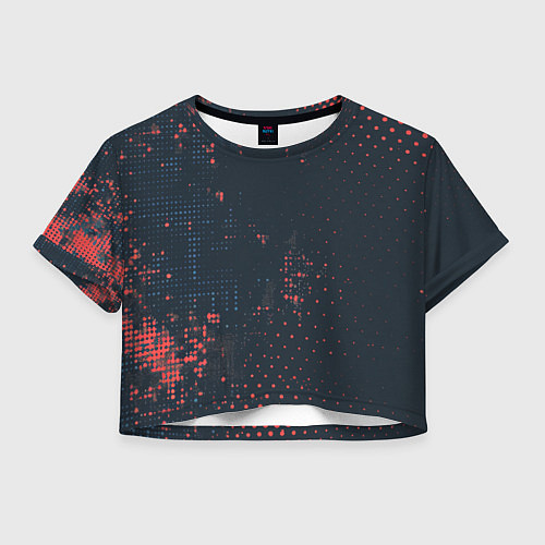 Женский топ Брызги краски на стену / 3D-принт – фото 1