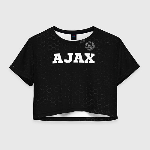Женский топ Ajax sport на темном фоне посередине / 3D-принт – фото 1