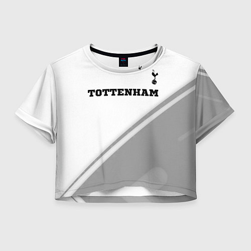 Женский топ Tottenham sport на светлом фоне посередине / 3D-принт – фото 1