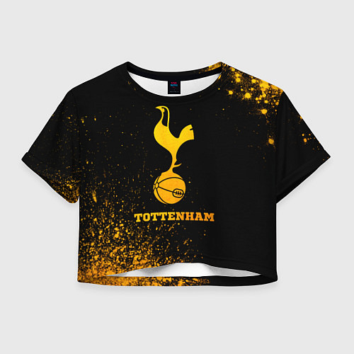 Женский топ Tottenham - gold gradient / 3D-принт – фото 1