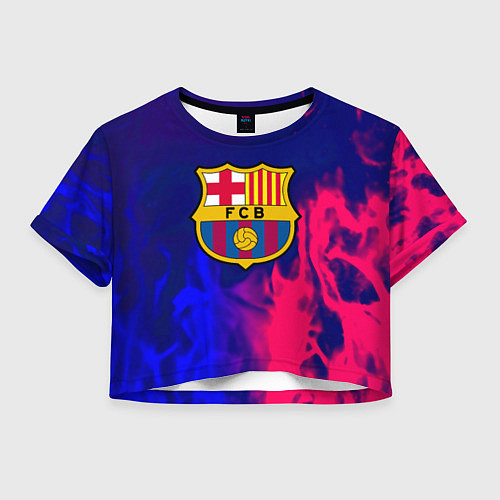 Женский топ Barcelona fc club gradient / 3D-принт – фото 1