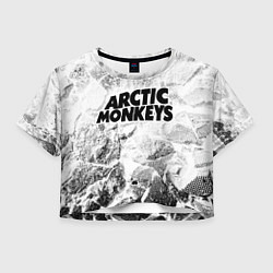 Женский топ Arctic Monkeys white graphite