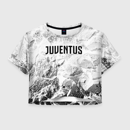 Женский топ Juventus white graphite / 3D-принт – фото 1